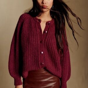 Sezane Emile Sweater Burgundy